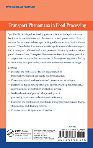 Transport Phenomena in Food Processing (Food Preservation Technology)