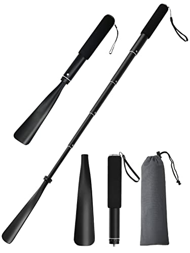 TriPro Calzador De Zapatos Largo - Calzador Telescópico 38-94 cm, Aleación de Aluminio, Para Hombres, Mujeres, Niños y Mayores
