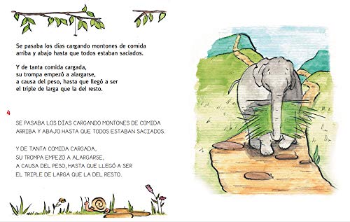 Trompa larga: En letra MAYÚSCULA y de imprenta: libros para niños de 5 y 6 años: 9 (Aprender a leer en letra MAYÚSCULA e imprenta)