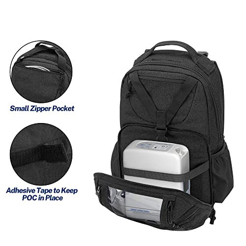 Trunab Porta Concentrador de Oxigeno Portatil Mochila, Bolsa para Máquina Concentradora de Oxígeno Compatible con SimplyGo Mini Inogen One, Cairo Freestyle Comfort, Oxygo