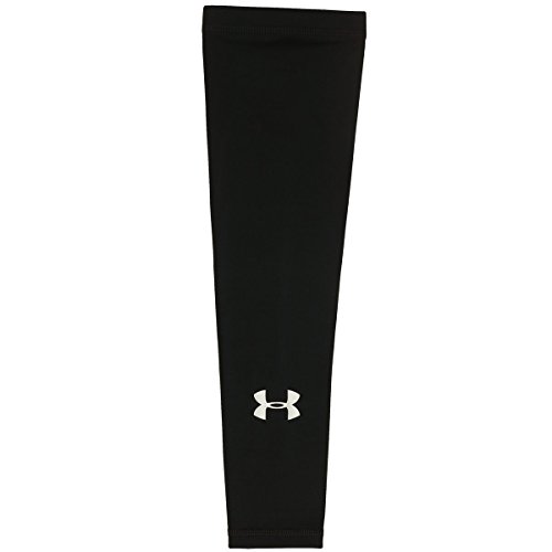 UA del hombres rendimiento manga Shin Guard, Hombres, UA rendimiento funda, Unisex, color negro/blanco, tamaño L/XL