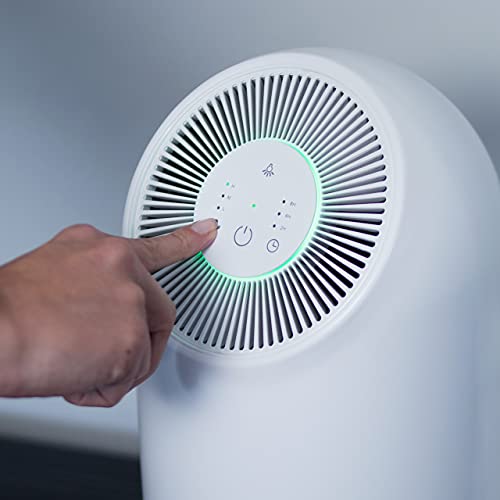 Ufesa PF3500 Purificador de Aire con Sistema de Filtrado de 3 Capas Pre filtro + Carbono Activo + EPA 11 Antimicrobiano, Atrapa y Elimina Virus y Bacterias con Tecnología Patentada, Hasta 40m²