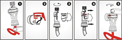 UP100 Bag in Box BIB Connector Black Easy Way to Refill Transfer or Empty Boxed Wine Bags by UP100Ã‚®