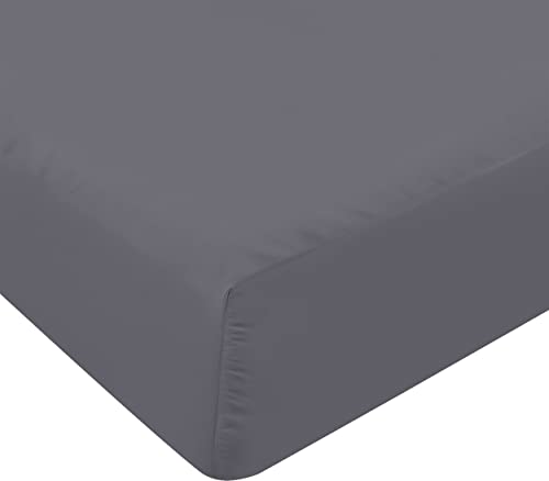 Utopia Bedding Sabana Bajera 135x190 - Gris - Bolsillo Profundo - Microfibra Cepillada (Cama 135)