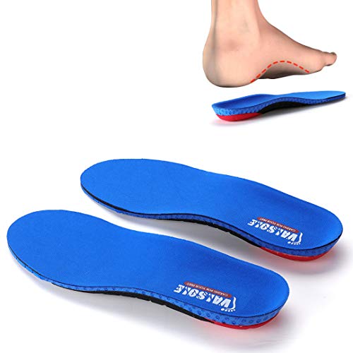 Valsole Sport Cómodas Plantillas - proporciona una absorción de los impactos y una amortiguación superior - para el dolor de talón, espolones del talón, pies planos, Fascitis Plantar (40-46 EU, V109C)
