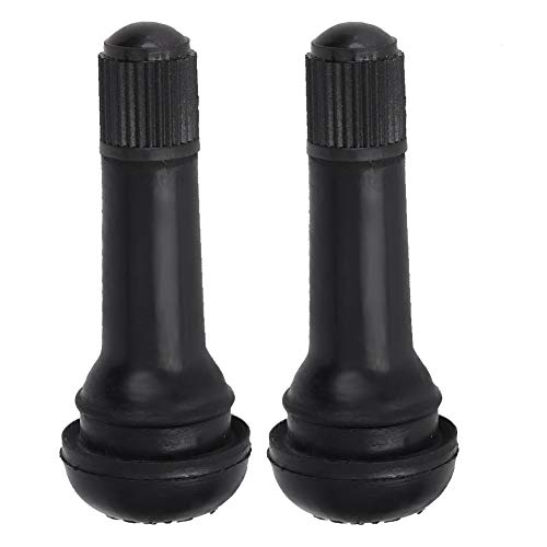 Vástago de Válvula, 10Pcs TR414 Vástago de Válvulas de Neumático a Presión de Rueda Vástago con Tapa Antipolvo sin Núcleo de Válvula para ATV Motocicletas Automóviles Bicicletas