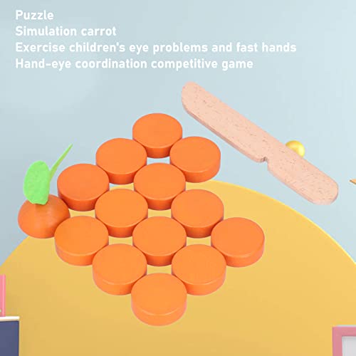 Vcriczk Bloques de Zanahoria, Ejercicio, Movimientos de la Mano, Simulación, Juguetes Montessori, Educación Temprana Cognitiva para Bebés(BT-Zanahoria Xiaoxiaole)