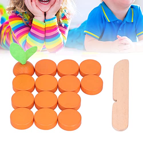 Vcriczk Bloques de Zanahoria, Ejercicio, Movimientos de la Mano, Simulación, Juguetes Montessori, Educación Temprana Cognitiva para Bebés(BT-Zanahoria Xiaoxiaole)