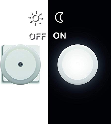 Velamp Drop Punto Interruptor crepuscular. 2 LED, luz Suave, Ideal para el Dormitorio, un Pasillo Integrata, 0.5 W, Blanco