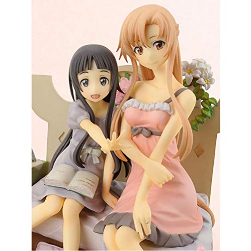 VENDISART Anime Sword Art Online Asuna y Yui Vignette PVC Figura de acción Anime Figura ollectible Modelo de Juguete 20.5cm