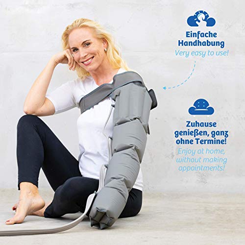 Venen Engel 4 aparato de masajes con brazalete para el brazo, 4 cámaras de aire, presión y tiempo fácilmente configurables