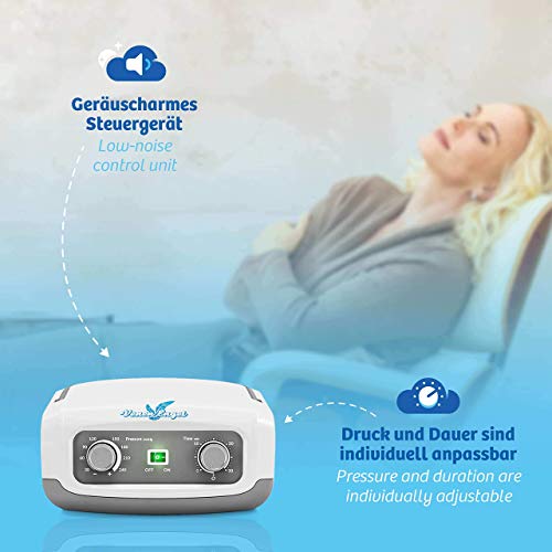Venen Engel 4 aparato de masajes con brazalete para el brazo, 4 cámaras de aire, presión y tiempo fácilmente configurables