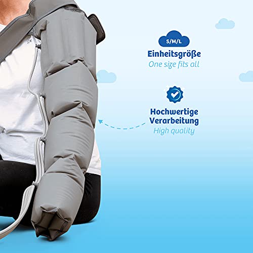 Venen Engel 4 aparato de masajes con brazalete para el brazo, 4 cámaras de aire, presión y tiempo fácilmente configurables