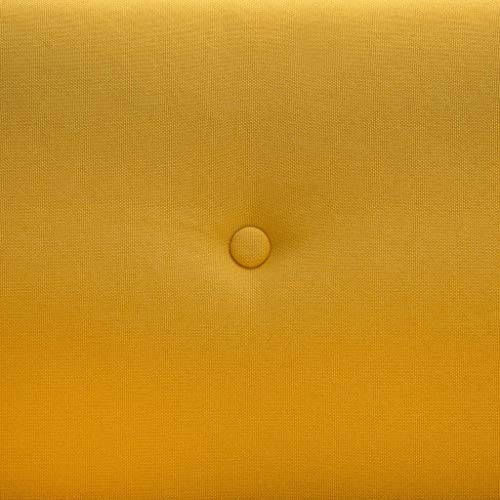 vidaXL Sofá 2 Plazas Tapizado Tela 115x60x67cm Amarillo Silla Asiento Sillón