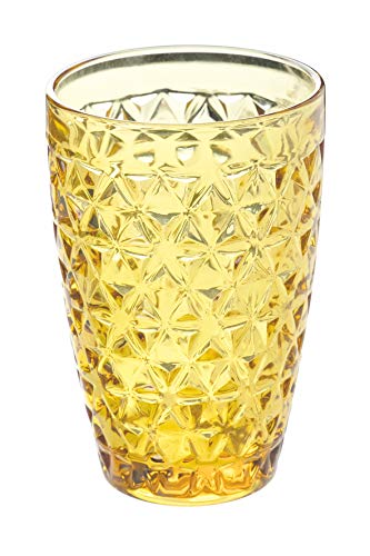 Villa d'Este Home Tivoli - Juego de 6 vasos de cristal - Línea Geometrie - Capacidad de 380 ml
