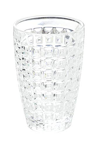 Villa d'Este Home Tivoli - Juego de 6 vasos de cristal - Línea Geometrie - Capacidad de 380 ml