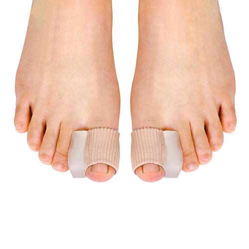 Wchiuoe Gel Corrector del Dedo Gordo del Juanete, corrector de juanetes y alivio con separadores de dedos de los pies, Hallux Valgus Alivio del Dolor Separación de los Dedos del Pie