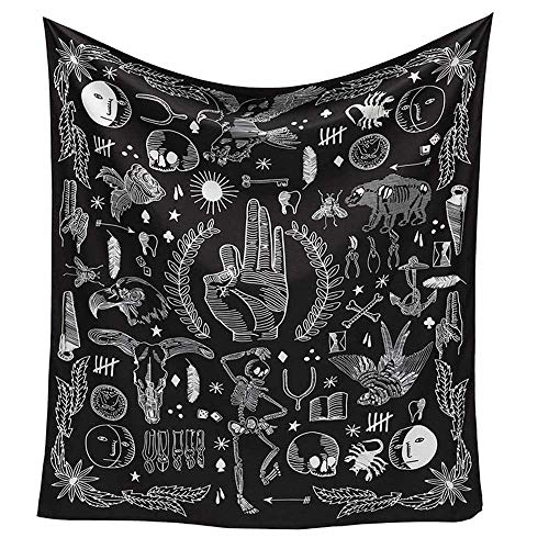 WERT Tapiz de Mandala Indio para Colgar en la Pared, Manta de Alfombra para la Playa, Tienda de campaña, colchón de Viaje, Tapiz Bohemio para Dormir A8 200x150cm