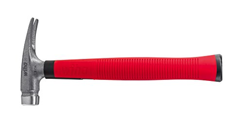 Wiha 42071 Electrician's, Head Weight 300 g, with Hammer Claws, for in Confined, Working Environment 300g Martillo de Carpintero, Rosso, Set de 4 Piezas
