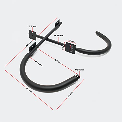 WilTec Soporte Pared Kayak Almacenaje Sujeción Pared Canoa Piragua Tablas Sup Surf Piragüismo Remo Deporte