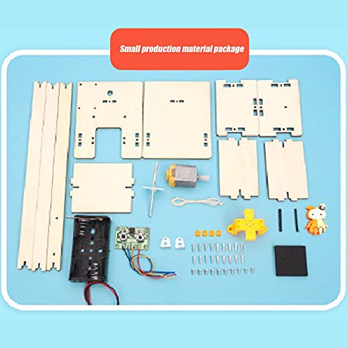 winnerurby Rompecabezas 3D de Madera - Kit de la Puerta del Ascensor DIY Stem Science Kit de Juguete, Tecnología Pequeña producción Stem MONTANDING Science Science Kit