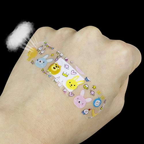 Woorea 120PCS Tiritas Infantiles,Venda de Caricatura Impermeable para Niños,Vendas Adhesivas para Heridas,Coloridos Tiritas Adhesivas Hemostáticas para Niños