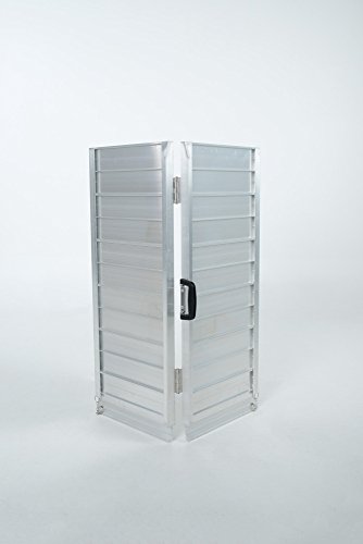 WORHAN® 91cm Rampa Plegable Carga Silla de Ruedas Discapacitado Movilidad Aluminio Anodizado 91cm R3