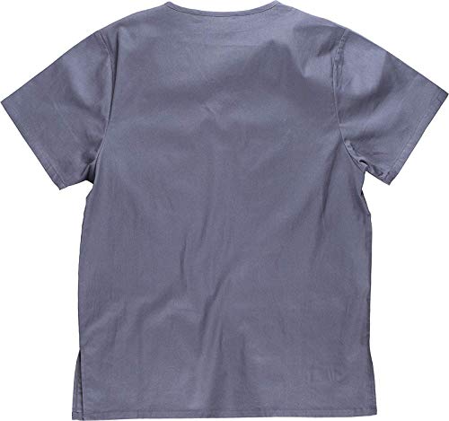Work Team Conjunto Sanitario elástico. Casaca y Pantalón, Algodón Unisex Gris Oscuro M
