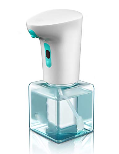 wuxafe Dispensador Jabon Automático De Desinfectante Manos 250 Ml con Sensor Infrarrojo Dispensador Jabón Sin Contacto para Baño Y Cocina
