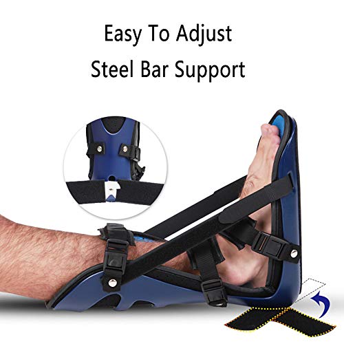 WY- SPLINTS Bota ortopedica Tendon de Aquiles - Fascitis Plantar Férula Nocturna - para tendinitis de Aquiles Aparato ortopédico para Tratamiento de Estiramiento de la Fascia, tendón y Pantorrilla,L