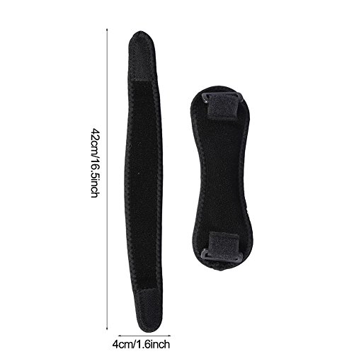 Wytino Rodillera Ajustable, Rodilleras con Rodilleras para el Alivio del Dolor Tendón rotuliano Soporte para Senderismo, Baloncesto, Correr, tendinitis, Artritis(Negro)