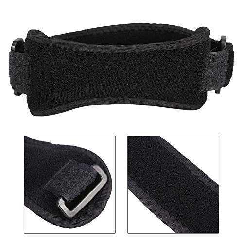 Wytino Rodillera Ajustable, Rodilleras con Rodilleras para el Alivio del Dolor Tendón rotuliano Soporte para Senderismo, Baloncesto, Correr, tendinitis, Artritis(Negro)