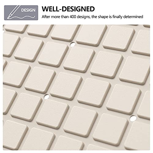 XIYUNTE Alfombrillas de baño 40×70cm Largo Antideslizante Alfombrillas para Ducha de Goma, Resistente al Moho Infantiles Alfombrillas para bañera con Ventosa, Anti Bacterialm, Lavable en la Lavadora