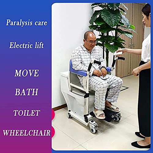 XJJY Asiento para Ducha Silla Ruedas para Inodoro Incorporada,Silla Inodoro con Ruedas,Silla para Ducha E Inodoro,Ancianos, Discapacitados Y Movilidad Limitada,Marrón