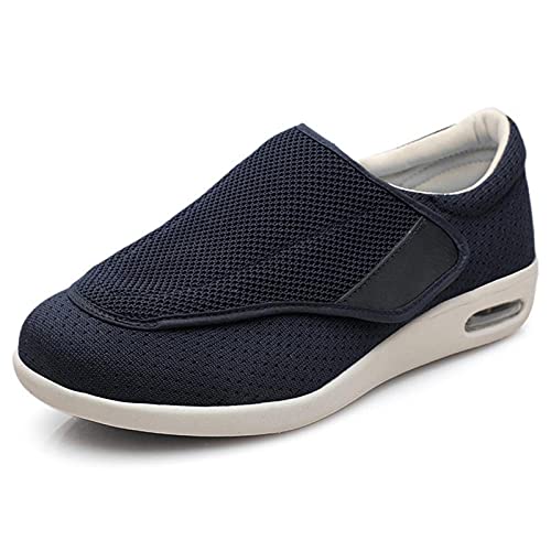 XRDSHY Apatos para Caminar para Hombres Zapatillas de Deporte amplias y Anchas con Cojines de Aire Anchos para la Fascitis Plantar, ortopédicos, juanetes, Diabéticos,B-48