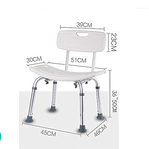 XXIOJUN Taburete De Baño para Personas Mayores, Taburete De Ducha para Adultos, Taburete De Baño para Adultos, Taburetes De Baño, Asiento De Banco De Ducha, Asiento De Ducha Ajustable En Altura