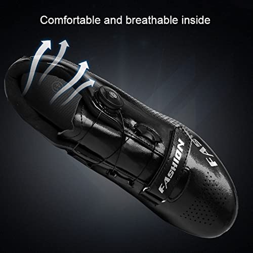 YANE Zapatillas De Ciclismo De Carretera para Mujer Y Hombre Zapatillas De Carretera para Montar En Bicicleta En Interiores Y Exteriores Zapatillas De MTB para Ejercicio,46,Rubber Soles