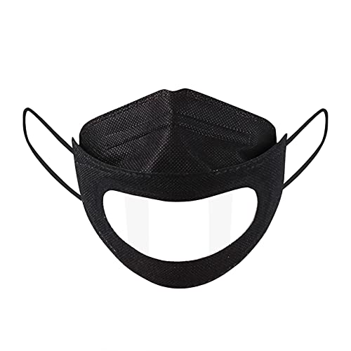 Yesloveme 10 Piezas Mascarillas Transparentes, MáScara Transparente De Labios, MáScara Transparente De Tres Capas, Transpirable Y CóModa, Adecuada Para Exteriores, Hogar (1)