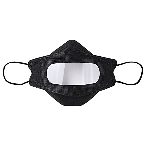 Yesloveme 10 Piezas Mascarillas Transparentes, MáScara Transparente De Labios, MáScara Transparente De Tres Capas, Transpirable Y CóModa, Adecuada Para Exteriores, Hogar (1)