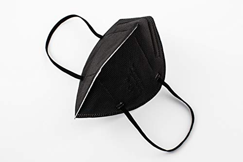 YIDA Mascarillas FFP2 Adultos, Desechables, 5 Capas, Color Negro (30 unidades)