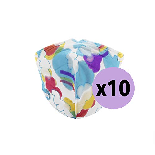 YIDA Pack 10 Mascarillas FFP2, Tamaño Pequeño, [Certificadas y Homologadas ] Desechables, 5 Capas. (M7)