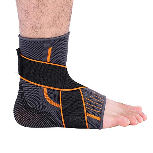 Yivibe Tobillera para dolor de tobillo, soporte ortopédico de compresión para pies de compresión para correr para baloncesto (talla única para hombre)