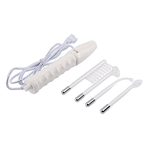 Yosoo Portable Alta Frecuencia Electroterapia Varillas Electroterapia Instrumento Acné Beauty Instrumento Electroterapia Peine Adecuado Para Acné Tipo Piel Y Belleza Cuidado 220 V/50Hz/10 W