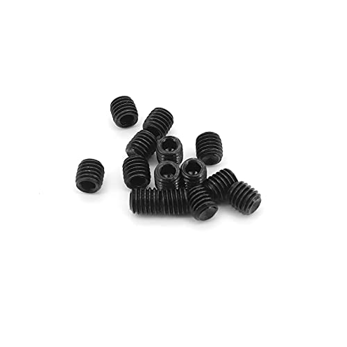 Yuhtech 400 Pcs 10 Tamaño Tornillos Prisioneros de Cabeza Hexagonal M3 M4 M5 M6 M8 Tornillos Prisioneros de Acero Carbono Tornillos Sin Cabeza