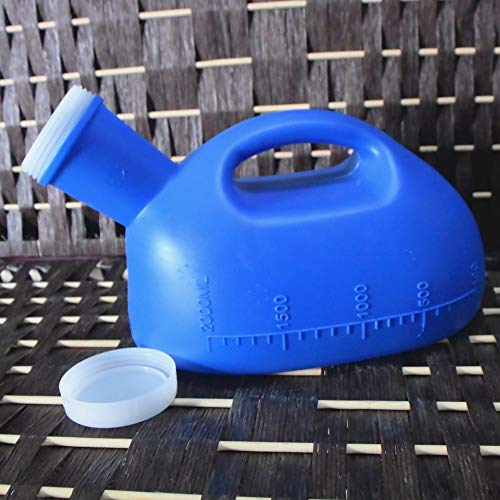 YUMSUM Orinal masculino portátil para hombre, 2000 ml, para orinal (azul)
