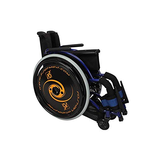 YUXINCAI Deportes Plegable Silla De Ruedas Silla De Ruedas Ultraligera Deportes De Ocio para Personas con Discapacidad,Rojo