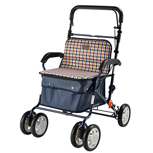 Z-SEAT Compras Ancianos Compras de comestibles Compras Plegables portátiles Viejos y jóvenes Ciclomotor Asiento Ancho y agrandado