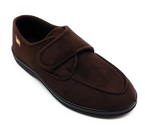 Zapatilla Velcro pies Muy delicados Doctor Cutillas en marrón Talla 41