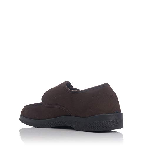 Zapatilla Velcro pies Muy delicados Doctor Cutillas en marrón Talla 41
