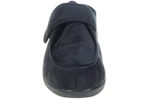 Zapatillas Ancho Especial - Marca Celia Ruiz - Wallaby - Antibacterianas Sanitized - Diabéticos - Posoperatorio - Ajuste Adaptable - Ancho Ajustable - Hombre Mujer Unisex Negro Talla 38